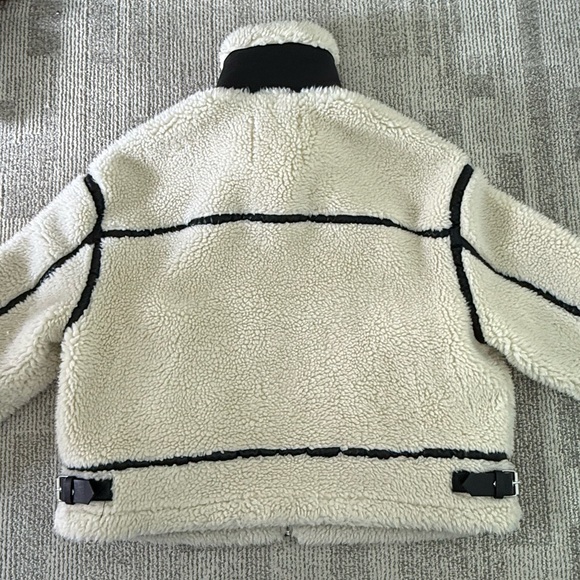 Zara Off White Sherpa Jacket - Picture 9 of 10